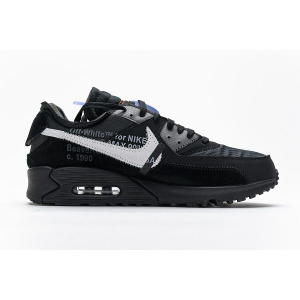 Fake Nike Air Max 90 OFF-WHITE Black AA7293-001