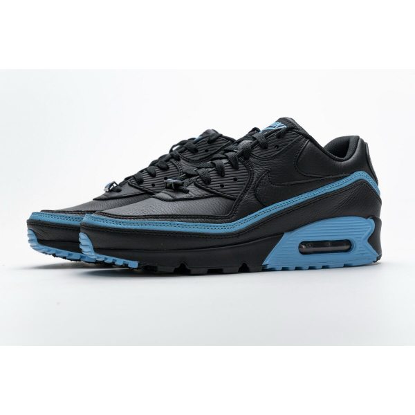 Fake Nike Air Max 90 Undefeated Black Blue Fury CJ7197-002