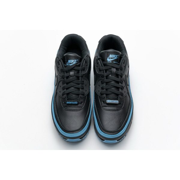 Fake Nike Air Max 90 Undefeated Black Blue Fury CJ7197-002