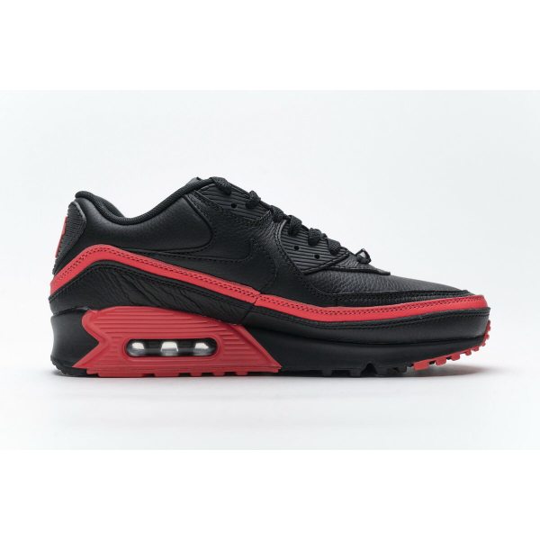 Fake Nike Air Max 90 Undefeated Black Solar Red CJ7197-003