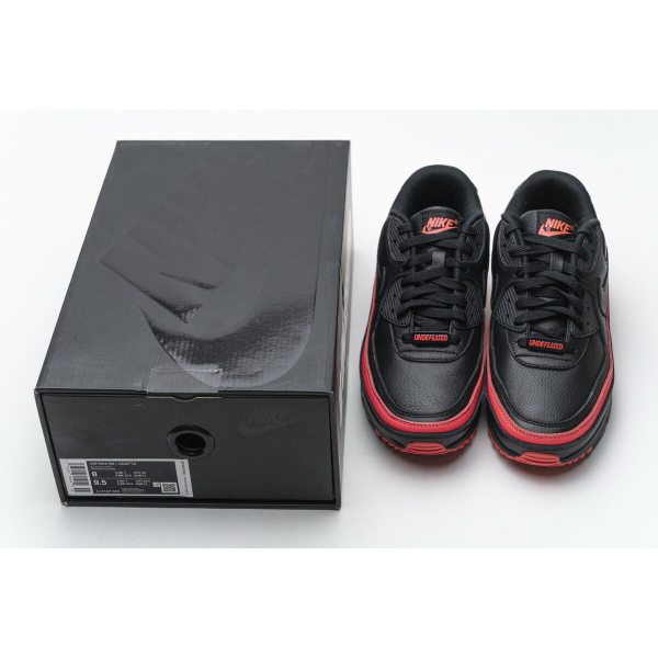 Fake Nike Air Max 90 Undefeated Black Solar Red CJ7197-003