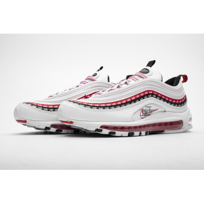 Fake Nike Air Max 97 Sketch Logo White Black Red CK9397-100