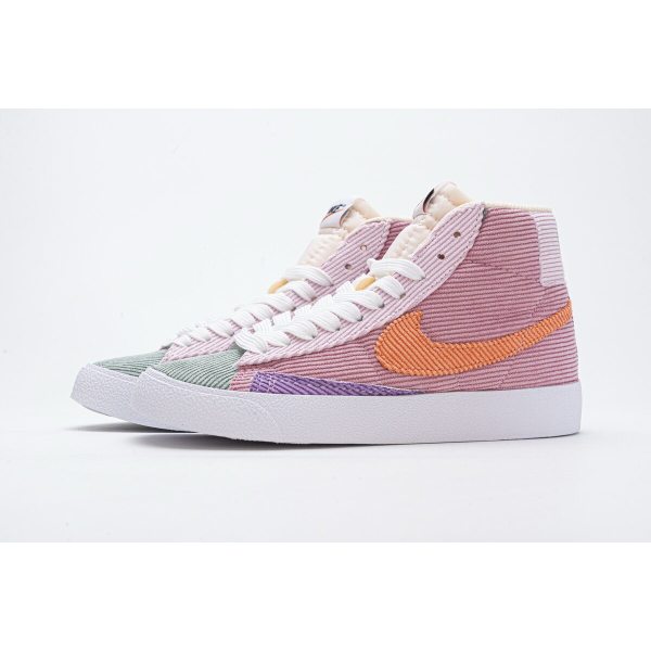 Fake Nike Blazer Mid 77 VNTG Green Burgundy Orange CT0715-683