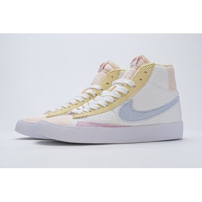 Fake Nike Blazer Mid 77 VNTG White Pink Yellow CT0715-148