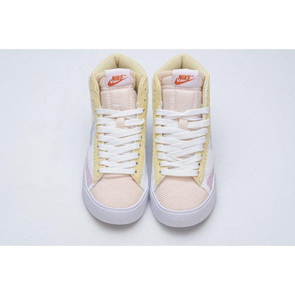 Fake Nike Blazer Mid 77 VNTG White Pink Yellow CT0715-148