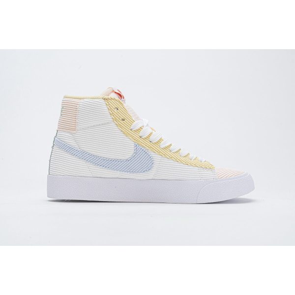 Fake Nike Blazer Mid 77 VNTG White Pink Yellow CT0715-148