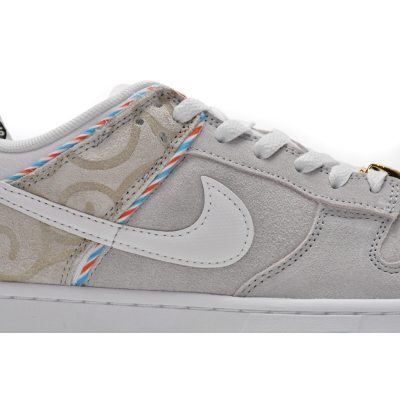 Fake Nike Dunk Low Barber Shop - Grey DH7614-500