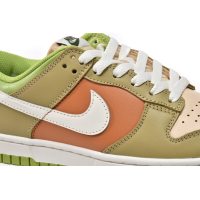 Fake Nike Dunk Low Brown Veail Sail Vivid Green DV9108-711