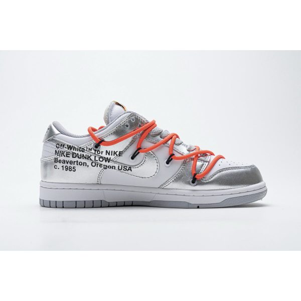 Fake Nike Dunk Low Off-White Silver White CT0856-800