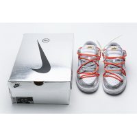 Fake Nike Dunk Low Off-White Silver White CT0856-800