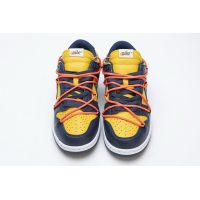 Fake Nike Dunk Low Off-White University Gold Midnight Navy CT0856-700