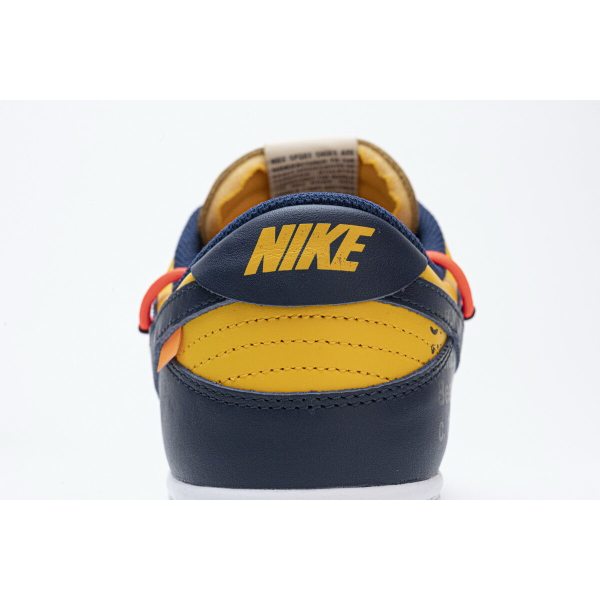 Fake Nike Dunk Low Off-White University Gold Midnight Navy CT0856-700