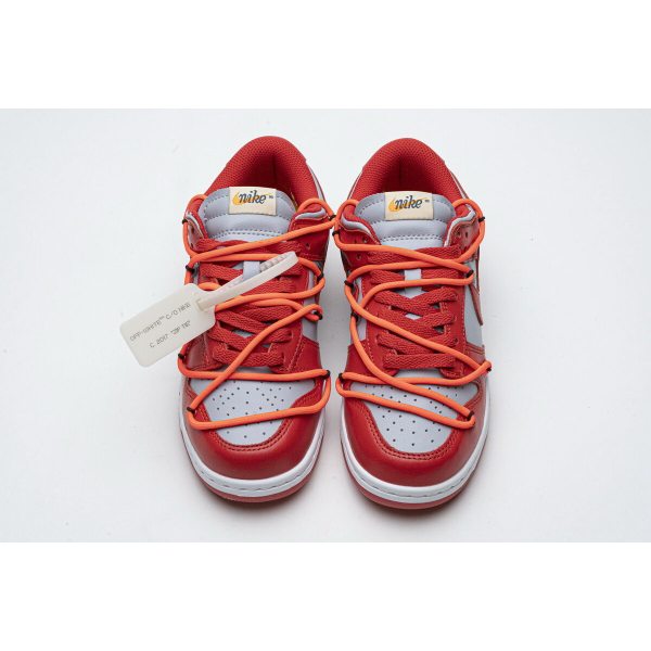 Fake Nike Dunk Low Off-White University Red CT0856-600