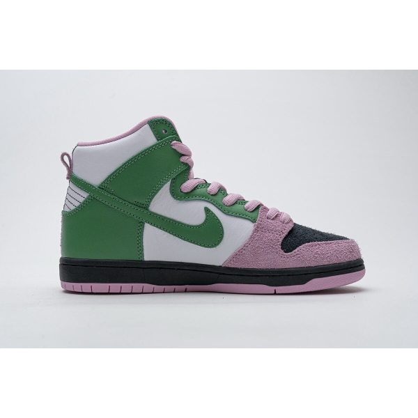 Fake Nike SB Dunk High Invert Celtics CU7349-001