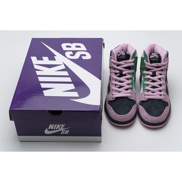 Fake Nike SB Dunk High Invert Celtics CU7349-001