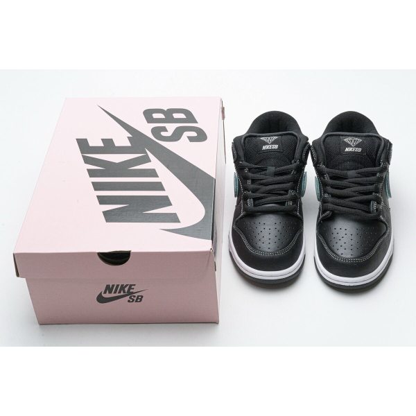 Fake Nike SB Dunk Low Diamond Supply Co Black Diamond BV1310-001