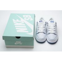 Fake Nike SB Dunk Low Premium White Game Royal CJ6884-100 