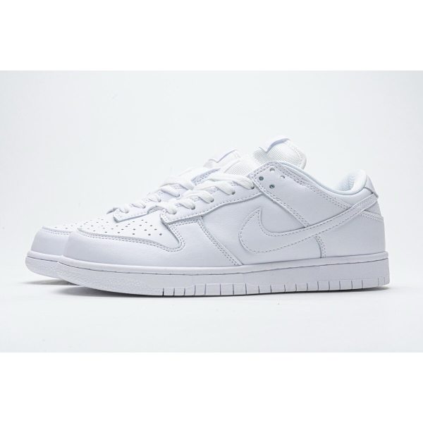 Fake Nike SB Dunk Low Pro All White 304292-100