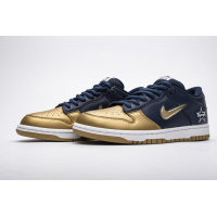 Fake Nike SB Dunk Low Supreme Jewel Swoosh Gold CK3480-700