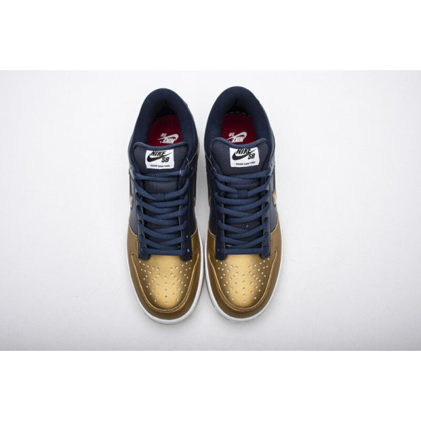 Fake Nike SB Dunk Low Supreme Jewel Swoosh Gold CK3480-700