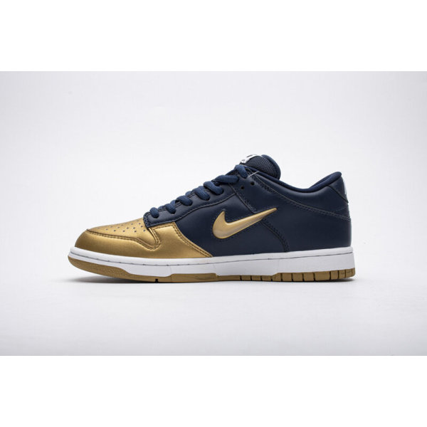 Fake Nike SB Dunk Low Supreme Jewel Swoosh Gold CK3480-700