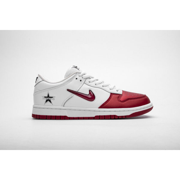 Fake Nike SB Dunk Low Supreme Jewel Swoosh Red CK3480-600