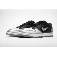 Fake Nike SB Dunk Low Supreme Jewel Swoosh Silver CK3480-001