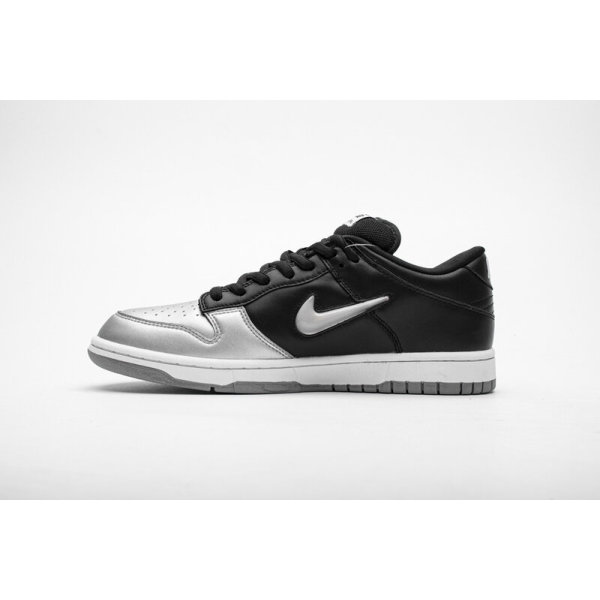 Fake Nike SB Dunk Low Supreme Jewel Swoosh Silver CK3480-001