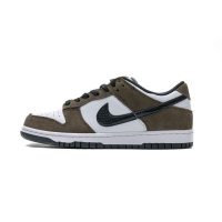 Fake Nike SB Dunk Low White Black Trail End Brown 304292-102