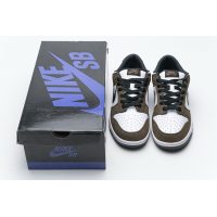 Fake Nike SB Dunk Low White Black Trail End Brown 304292-102