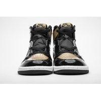 Fake  Air Jordan 1 Retro High NRG Patent Gold Toe 861428-007