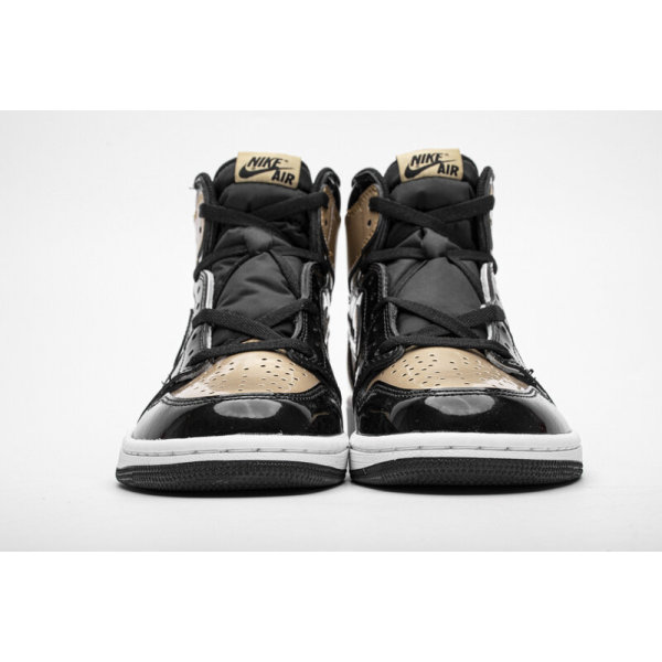 Fake  Air Jordan 1 Retro High NRG Patent Gold Toe 861428-007