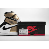 Fake  Air Jordan 1 Retro High NRG Patent Gold Toe 861428-007