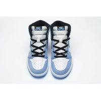 Fake  Air Jordan 1 Retro High White University Blue Black  555088-134