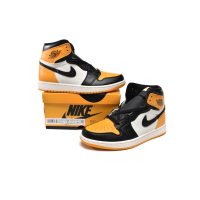 Fake Air Jordan 1 High OG Yellow Toe Taxi 555088-711