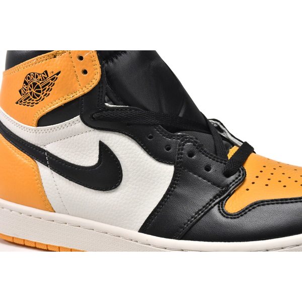 Fake Air Jordan 1 High OG Yellow Toe Taxi 555088-711