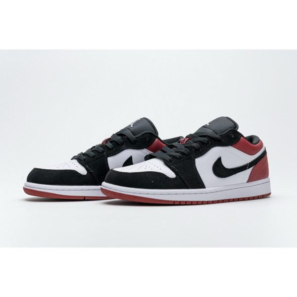 Fake Air Jordan 1 Low Black Toe 553558-116