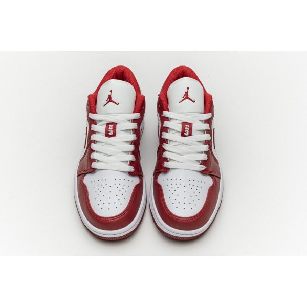 Fake Air Jordan 1 Low Gym Red White 553558-611