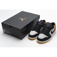 Fake Air Jordan 1 Low Sail University Gold Black 553558-127