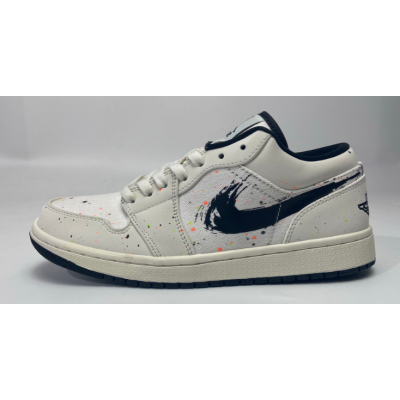 Fake Air Jordan 1 Low SE Paint Splatter DH3295-100