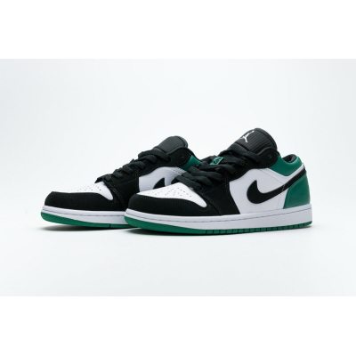 Fake Air Jordan 1 Low White Black Mystic Green 553558-113