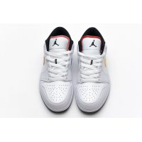 Fake Air Jordan 1 Low White Multi-Color CW7009-100