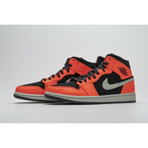 Fake Air Jordan 1 Mid Black Cone 554724-062