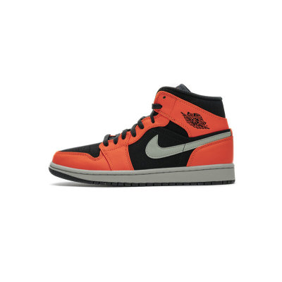 Fake Air Jordan 1 Mid Black Cone 554724-062