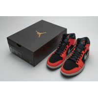 Fake Air Jordan 1 Mid Black Cone 554724-062