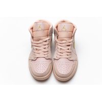 Fake Air Jordan 1 Mid Coral Gold 852542-600