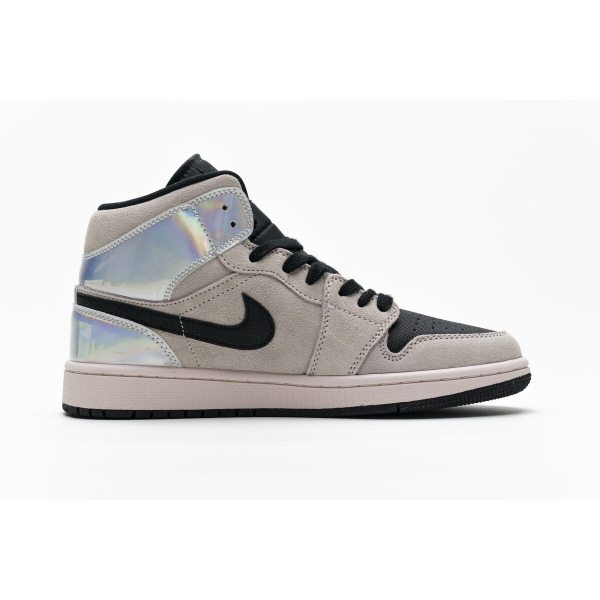 Fake Air Jordan 1 Mid Dirty Powder Iridescent (W) BQ6472-602