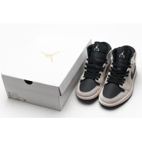 Fake Air Jordan 1 Mid Dirty Powder Iridescent (W) BQ6472-602