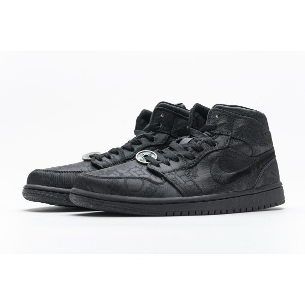 Fake Air Jordan 1 Mid Fearless Black CU2804-300