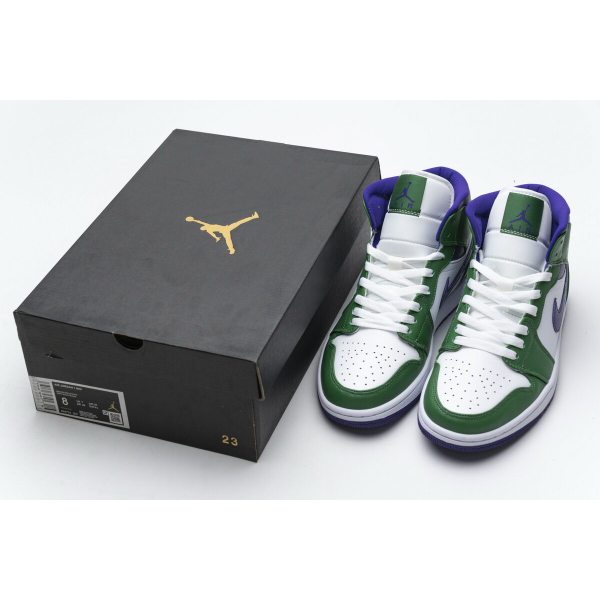 Fake Air Jordan 1 Mid Incredible Hulk (GS) 554725-300